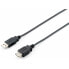 Фото #1 товара удлинительный USB-кабель Equip 128852 Чёрный 5 m