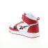 Фото #12 товара Reebok Resonator Mid Mens Red Leather Lace Up Lifestyle Sneakers Shoes