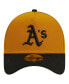 Фото #2 товара Men's Gold/Black Oakland Athletics Rustic A-Frame 9FORTY Adjustable Hat