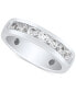 ფოტო #1 პროდუქტის Men's Lab Grown Diamond Band (1 ct. t.w.) in 10K White Gold