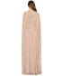 ფოტო #2 პროდუქტის Women's Mermaid Beaded Dress with Long Cape