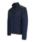 Фото #3 товара Men's Lightweight Quilted Jacket with Synthetic Trim Design