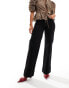 & Other Stories stretch wide leg jeans with double back belt loops in black