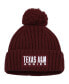 Фото #1 товара Men's Maroon Texas A&M Aggies Modern Ribbed Cuffed Knit Hat with Pom