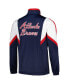 ფოტო #4 პროდუქტის Men's Navy Atlanta Braves Lead Runner Full-Zip Jacket