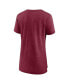 ფოტო #2 პროდუქტის Women's Heather Burgundy Washington Commanders Hometown First Down T-shirt