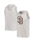 Men's Gray San Diego Padres Sleeveless Pullover Hoodie