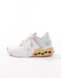 ON Cloudnova Flux trainers in white and peach