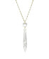 Women's Gold Tone Clear Crystal Icicle Necklace