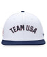 Branded Men's White/Navy Team USA Snapback Hat