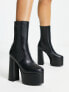 Фото #4 товара RAID Wide Fit Gabriel platform ankle boots in black