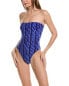 Фото #1 товара Norma Kamali Bishop One-Piece Women's Blue Xxs