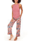 ფოტო #1 პროდუქტის Women's Alania Pajama Tank & Pants Set