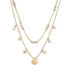 ფოტო #1 პროდუქტის Faux Stone Signature Charm Layered Necklace