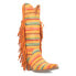 Фото #2 товара Dingo Hot Tamale Southwest Snip Toe Cowboy Womens Multi, Yellow Casual Boots DI