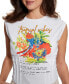 Фото #3 товара Women's Tropical Vibes Corset T-Shirt