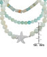 ფოტო #3 პროდუქტის 3-Pc. Set Amazonite & Cubic Zirconia Starfish Stretch Bracelets in Sterling Silver