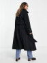 River Island belted coat in black