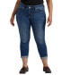 ფოტო #1 პროდუქტის Plus Size Carter Mid Rise Girlfriend Jeans