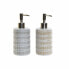 Фото #1 товара Дозатор мыла серый ABS Керамика Boho DKD Home Decor (2 шт) (7,2 x 8 x 18 см)