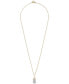 Фото #3 товара Wrapped diamond Pineapple 18" Pendant Necklace (1/10 ct. t.w.) in 10k Gold