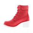 Фото #5 товара Lugz Clove WCLOVD-640 Womens Red Synthetic Lace Up Casual Dress Boots