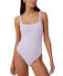 Фото #1 товара Women's Soft Lounge Square Neck Bodysuit