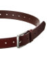 Brass Mark Stitched Leather Casual Belt Men's