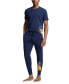 Фото #6 товара Men's Exclusive Logo Jogger Pajama Pants