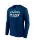 Фото #3 товара Men's Navy Seattle Kraken Authentic Pro Primary Long Sleeve T-shirt