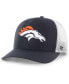 Фото #1 товара Men's Navy Denver Broncos Adjustable Trucker Hat