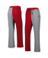 ფოტო #3 პროდუქტის Women's Crimson, Gray Alabama Crimson Tide Colorblock Cozy Tri-Blend Lounge Pants