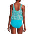 ფოტო #7 პროდუქტის Women's V-neck One Piece Fauxkini Swimsuit Faux Tankini Top