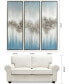 Фото #9 товара Sequence Textured Metallic Hand Painted Wall Art Set by Martin Edwards, 60" x 20" x 1.5"