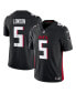 Фото #1 товара Men's Drake London Black Atlanta Falcons Vapor F.U.S.E. Limited Jersey