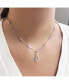 Фото #3 товара Bubblegum Pink Bar Chain Necklace 14K Gold