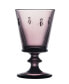 Фото #2 товара Napoleon Bee Aubergine 6-Piece Wine Glass Set, 9 oz
