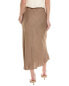 Фото #2 товара Stateside Satin Midi Skirt Women's Brown Xs