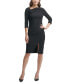 Фото #1 товара Women's Envelope-Neck Front-Slit Dress