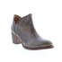 Фото #4 товара Bed Stu Carla F393009 Womens Gray Leather Zipper Ankle & Booties Boots