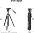 Фото #20 товара Professional Video Tripod Monopod Kit, Cayer AF2451 67 Inch Aluminium Telescopic Flip Lock Tripod with H4 Fluid Head and Removable Tripod Base for DSLR Cameras and Camcorders