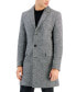 Фото #4 товара Men's Slim-Fit Migor Charcoal Overcoat