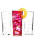 Cheers Patterned Highball Glasses, Set of 4