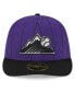 Men's Purple Colorado Rockies 2024 Batting Practice Low Profile 59FIFTY Fitted Hat