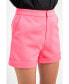 ფოტო #3 პროდუქტის Women's Tailored Basic Shorts