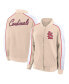Фото #1 товара Women's Tan St. Louis Cardinals Luxe Lounge Full-Snap Jacket