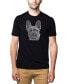 Фото #1 товара Men's Premium Word Art French Bulldog T-shirt