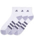 Men's 3-pk. Cushioned Quarter Logo Socks