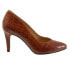 Фото #1 товара Trotters Angie T2050-291 Womens Brown Narrow Leather Pumps Heels Shoes 9