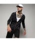 ფოტო #3 პროდუქტის Men's Black Zip-Front Activewear Jacket With Insert Pocket